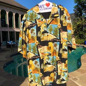 Tommy Bahama Palm Springs Print Silk Camp Shirt